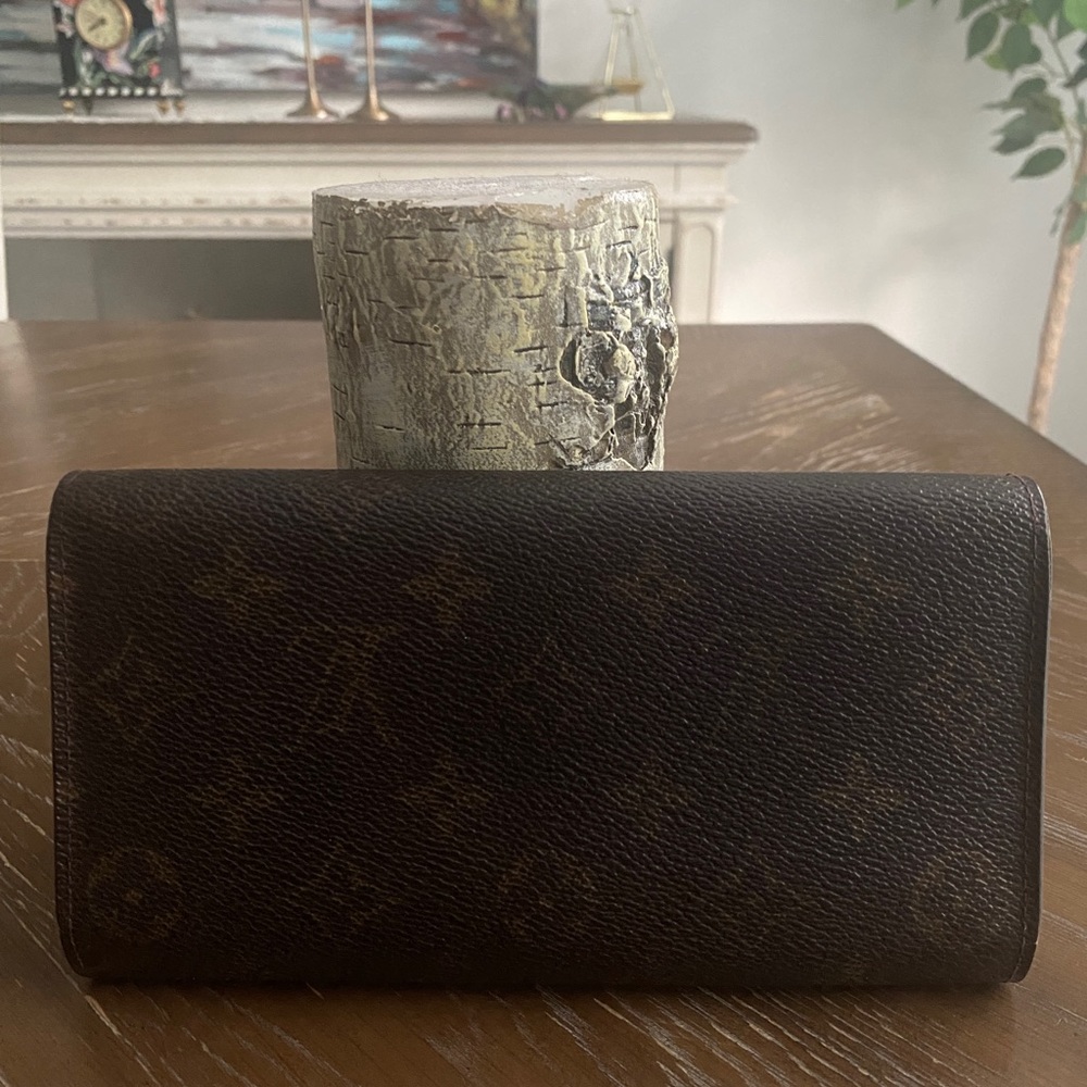 Louis Vuitton LV Long Wallet  Portefeuille Sarah Brown Monogram - Picture 8 of 11